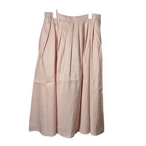 A New Day Skirt Womens XXL Peach Pleated A Line Maxi‎ with Pockets NEW